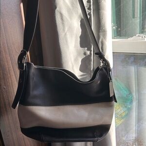 Coach limited edition Rugby Bag Black/Navy and White Shoulder Bag